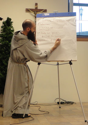 Side shot. I thought you'd like to see those Evangelical counsels a little better. 