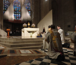 Jesus in the Cathedral. 