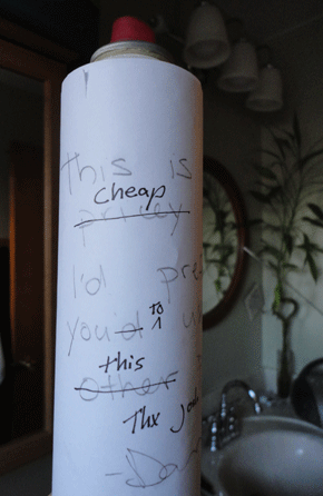 Vandalism, I tell you! That young hooligan!