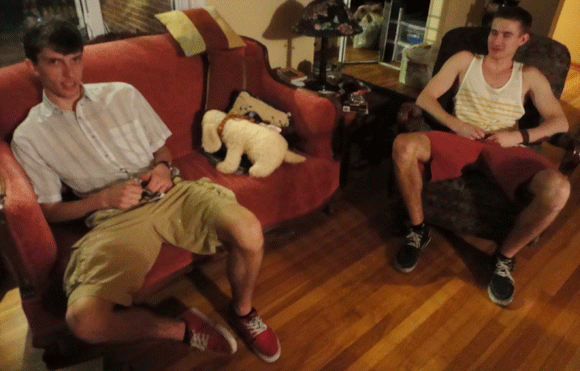 On Friday, D.J. and Graham came over to give our stuffed dog, Rupert, some company. We also played icebreakers because IT'S WHAT I DO. 