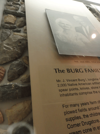 Exhibit at the Discovery Center! OK, so I read the plaques about the history of the park and what not…and this was my favorite. There was a man who owned a drugstore near the park maybe 90 years ago (guessing? I forget the exact date). Anyway, he would offer the local farm kids a free soda-pop if they brought him an arrowhead. Eventually he gathered and logged 2,000 specimens of Native American tools: arrowheads, spear heads, etc. The tools were displayed at his drugstore and then at a local pub…but the pub burned down. (Sad face). So now they’ve been donated to the Discovery Center. Cool story, huh?