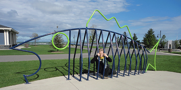 I may or may not have been EATEN BY A FISH that resembles a bike rack. Feeling Jonah's pain. 