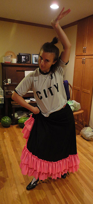 Christine rocking some Flamenco.