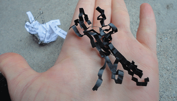 To illustrate further, pretend like these black strips are fears that I carry, too. 