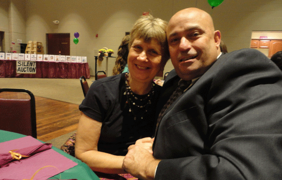 My parental units at a fundraiser. 