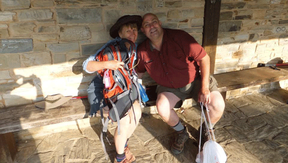 My mom and dad on the Camino. Photo props to Marcus. 