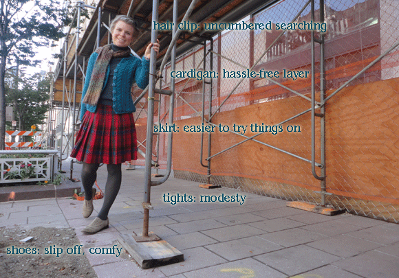 Here's what I wore! I'm still undecided about that haircut. 