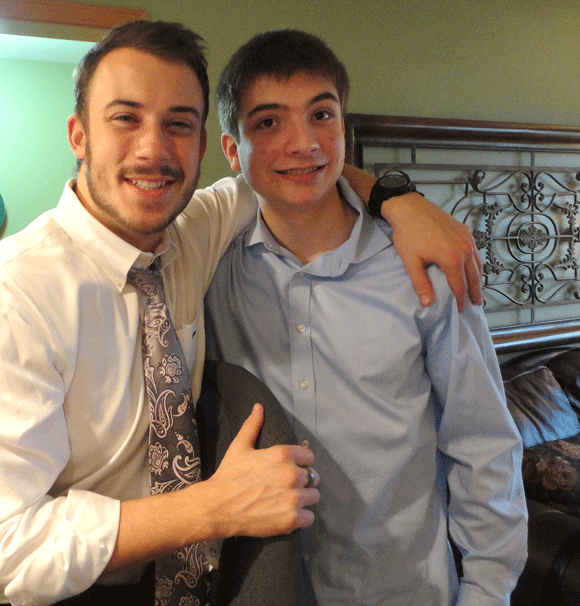 They both picked St. Sebastian as their patron, too!