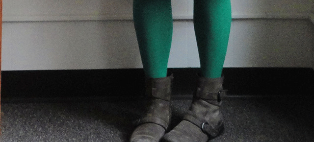 Wednesday. Wearin’ green tights.
