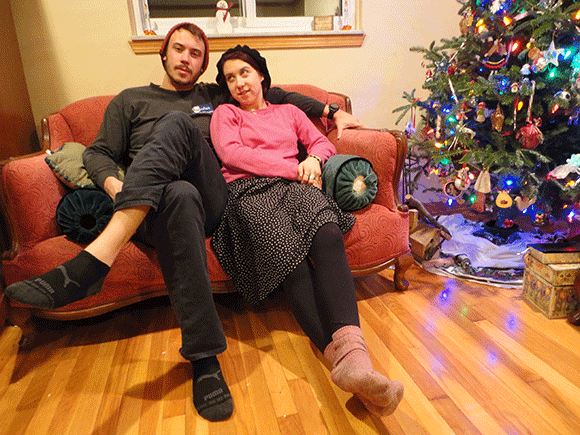 Josh and Julia. I took this because they kind of look like an old married couple, don't they? 