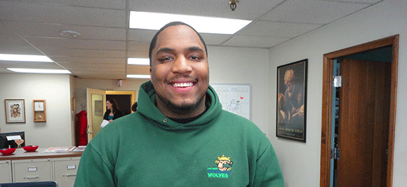 My other partner in crime, Gaurice, my intern. Such a good kid. So good. 