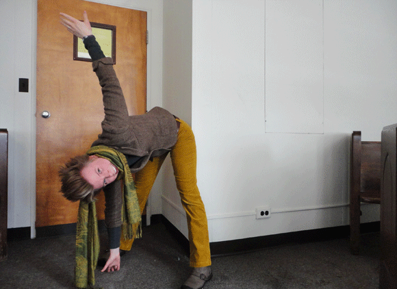 Methinks this is the inverted triangle yoga pose, correct?