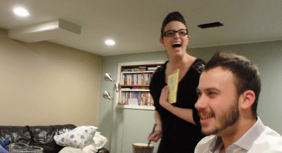 This is my cousin laughing. With a little bit of Josh laughing, too. 