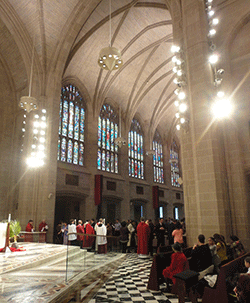 Cathedral last Sunday. 