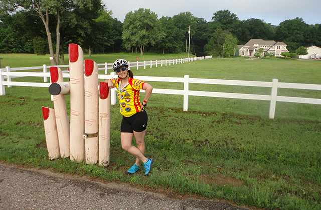 Christine and one clever mailbox.