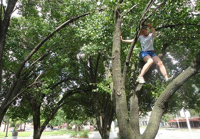 "I guess this is where I live now."