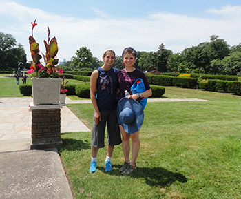 Becca and I at the beautiful island. 