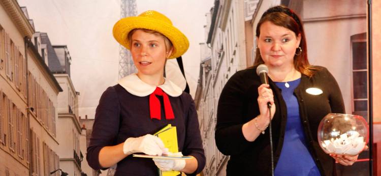 I love this picture because I look like a legit space cadet and Kathryn has skepti-brows all over the place, and I think that that's a really good example of our relationship. 