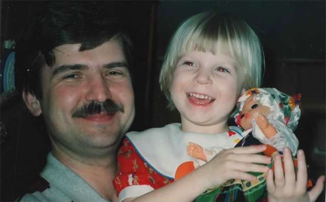 Mirek and little-me and the doll. 