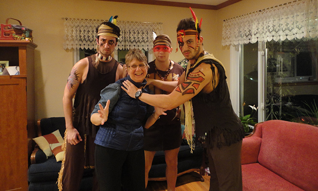 Josh and friends. Josh is the one handling my mother because he's a goober like that. Tribe CHEBOYGAN. 