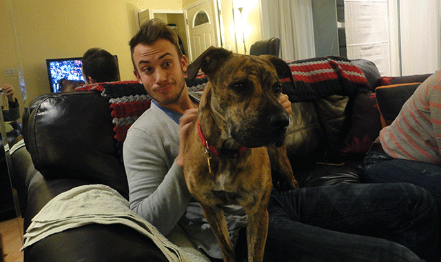 And then we went to a party and met this dog. The end. 