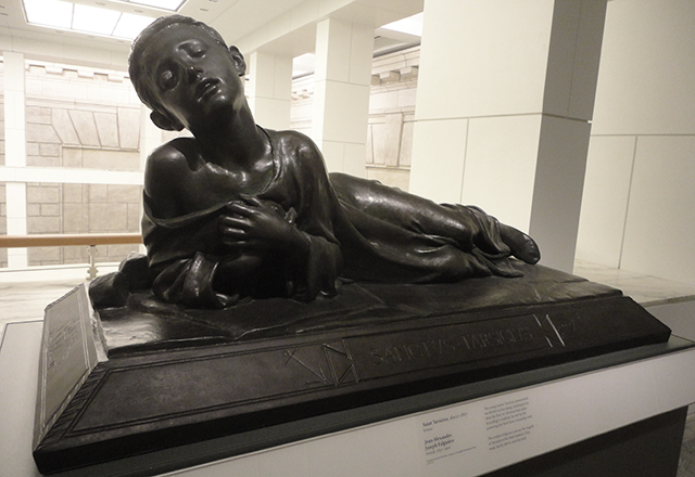 A statue I found at the Detroit Institute of the Arts of St. Tarcisius, one of Paul's favorite martyrs. 