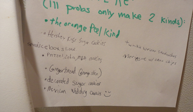 The famous Twinkie wiener cookies. A staple at most holiday gatherings, regardless of creed.