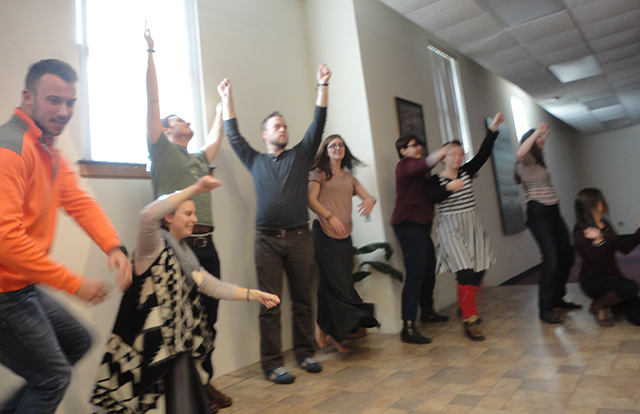 First of all: it's important to note that Michigan brought the fire to the annual talent show. Per the usual, obviously. Here we are interpretive dancing as trees in a magical forest. 