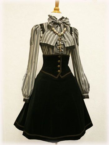 Mostly I love the high corset-y thing on this one. And I'm kind of embarrassed to say I'd wear this in a normal setting? KIDDING. I'm not embarrassed. I'm just myself. 