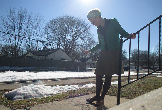 There are clearer, less back-lit, more flattering images on the internet. But! The skirt! I present. 