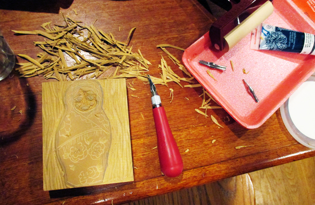 I decided my first print would be: Russian nesting doll. Obviously. What other option is there?