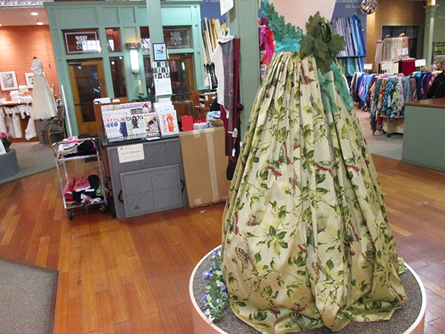 I went to the fabric store. Look at that butterfly skirt. If there was the most remote of reasons to recreate that skirt...I would. It's stunning. And I have no reason to wear it. But it's still stunning. 