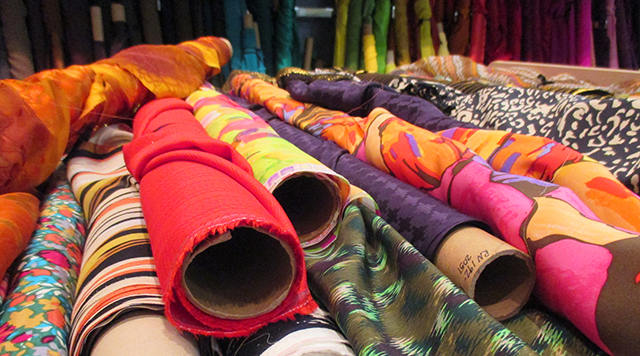 So I went to the store and touched the fabrics and listened to this kind of kooky-creative lady talk to me about stuff she makes. 