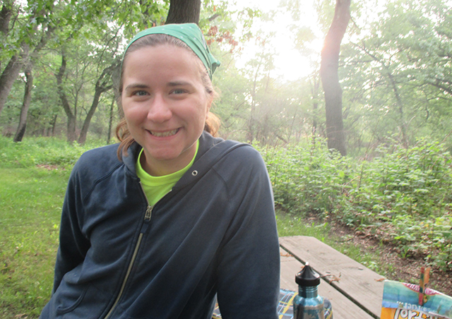 Picture one!! I met up with my cousin. It was pretty awesome. I like her a lot. She helped me set up camp and find food and then she listened to all o' my DRAMA. Muahahahahaha. 