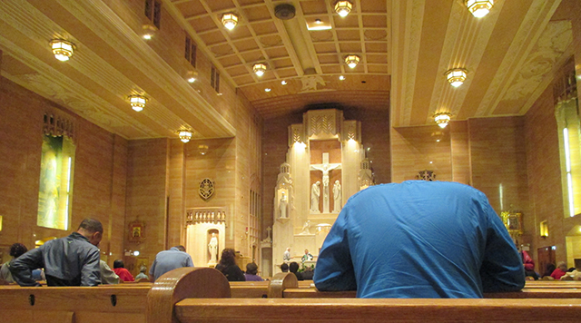 Oh, and I ran around like a chicken with my head cut off for a bit until I found a mass to attend. Love and more love. This one was in the middle of the city, like my own little church!