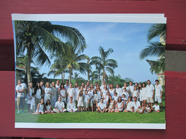 Bam.  Fifty people.  And I met them all.  And probably air-kissed all of them a half-dozen times over the course of 5 days because apparently that's what you do in this family. 